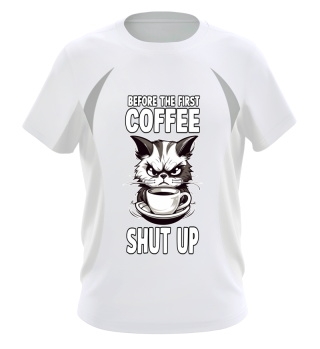 Gift for cat owners and morning grouch coffee