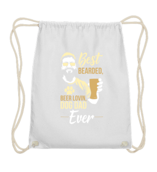 Funny Bearded Dog Beer Dad Gift Lover