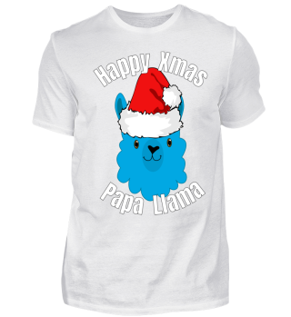 Happy Xmas Papa Llama Lama Alpaca 