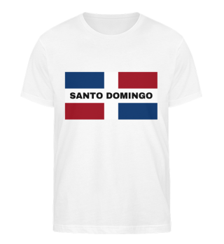Santo Domingo City in Dominican Republic Flag