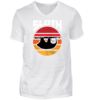 Sloth Vintage Cute Animal Tee Clothing 