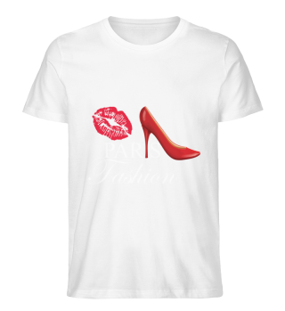 Paris fashion kissing lips France