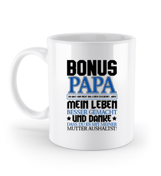 Bonus Papa - Kaffeetasse / Geschenk / Familie