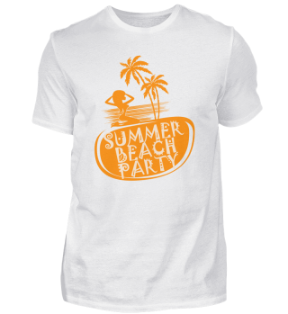 Summer Beach Party Girl Coconut-Tree Season Gift