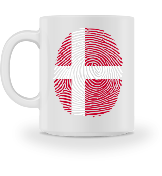 Denmark Fingerprint Nation Country Flag