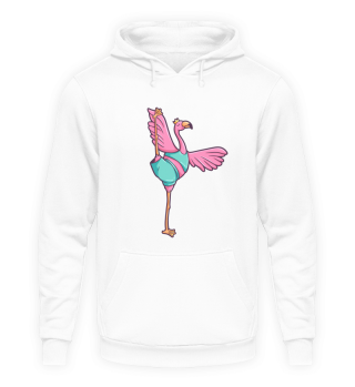 Flamingo Yoga crown bird Meditate
