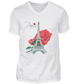 Paris Rose Eiffel Tower Roses French Love France
