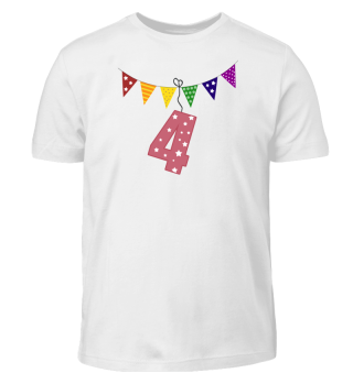 Geburtstags T-Shirt vierter Geburtstag