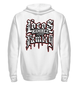 Herren Zip Hoodie Sweatshirt Locos Family Ramirez