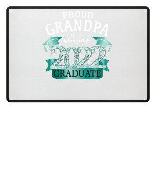 Proud Grandpa Of An Amazing 2022 Graduate Classy Stunning Tortoise Green Diamond Themed Apparel