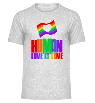 HUMAN LGBTQ Flag Gay Transgender Pride Month Rainbow Lesbian