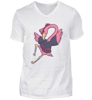 Flamingo Girl Ninja Samurai gift
