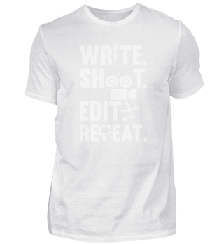 Write Shoot Edit Repeat Design für einen