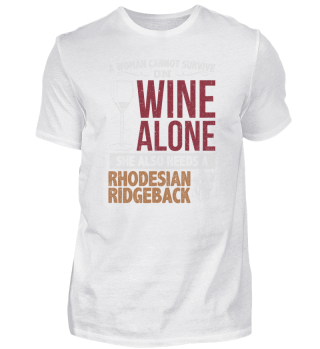 Rhodesian Ridgeback Wein Geschenk