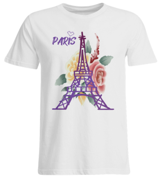 Eiffel Tower Rose Paris Heart France Souvenir French Love