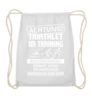 Triathlon Achtung Triathlet im Training