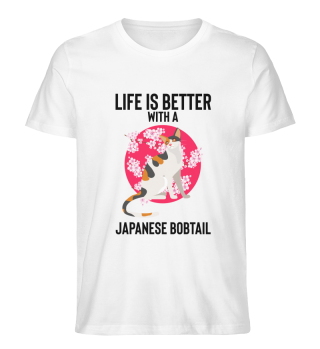 Novelty With A Japanese Bobtail Japan Feline Enthusiast Hilarious White Pussycats Pet Domesticated Animals