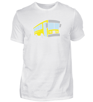Bus Shirt gelber Bus Busfahrer