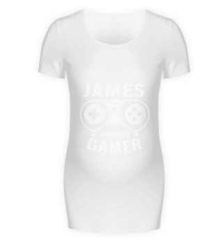 JAMES Legendary Gamer - Personalized Name Gift