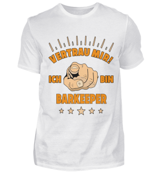 Barkeeper T-Shirt Geschenk Beruf Lustige