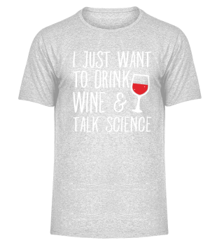 Wein trinken und über Wissenschaft reden