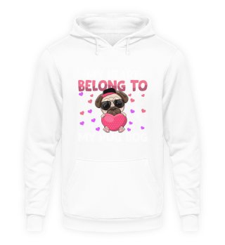Valentines Day My Heart Belong to My Pug