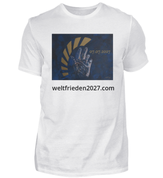 T-Shirt basic Herren - weltfrieden2027 - deutsch