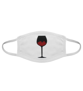Wein Weinglas Rotwein Kellner Maske