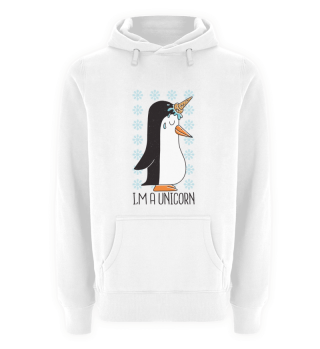Einhorn Party t-shirt Motto Pinguin