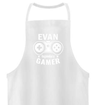 EVAN Legendary Gamer - Personalized Name Gift