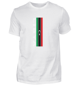 libyen Landesfarbe in Streifen