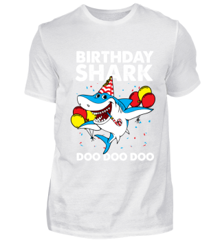 Happy Birthday Shark Doo Doo Geschenk