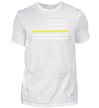 Yellow Line Usa Flag United States Of