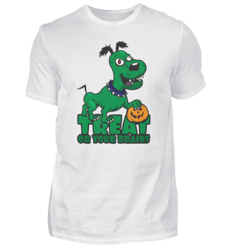 Grüner Zombie Hund zu Halloween