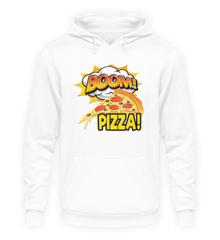 Comic Funny Boom Pizza Shirt