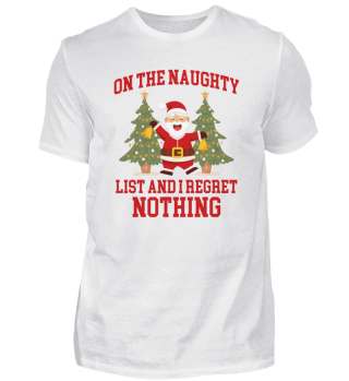 Christmas design on naughty list