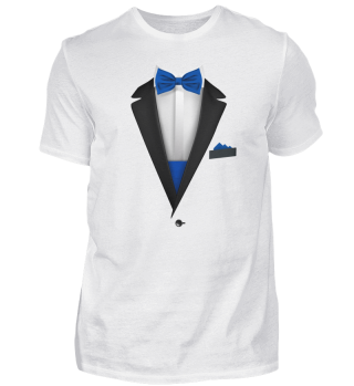 Tuxedo design with blue royal Bowtie For Weddings And Special Occasions