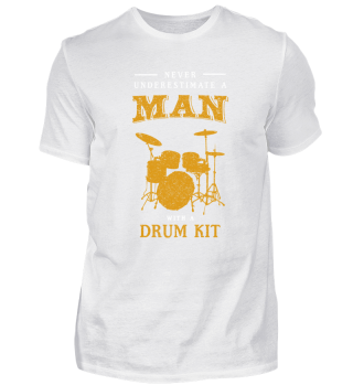 Mann Drum Kit Schlagzeug Band Konzert