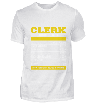 Good Clerk Ingredients T Shirt