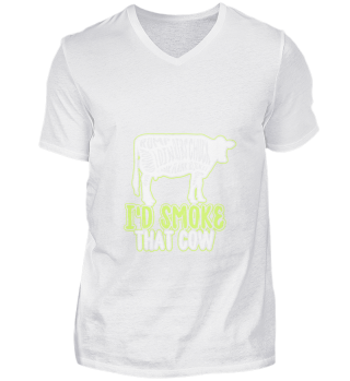 BBQ Cow Food T-Shirt Meat Grill Gift