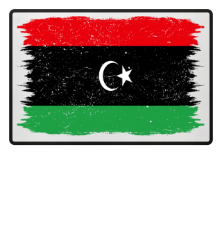 Libyen Libya FUßMATTE Flagge Liebe Herz Heimat Stolz