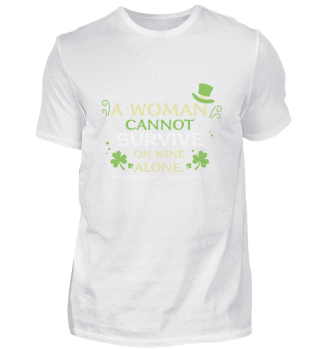 A Woman Cannot Survive On Wine Alone. She Also Needs An Irish Setter