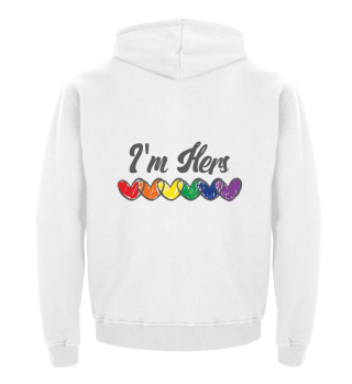 Gay Couple Gifts Matching LGBT Im Hers Gay Pride Gift