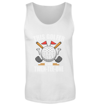 Birthday Golf Shirts For Men 21st Year Old Golfing