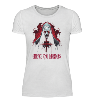 Die düstere Nonne - Gruselige Nonne T-Shirt für Horrorliebhaber