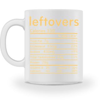 Leftovers Nutrition Facts