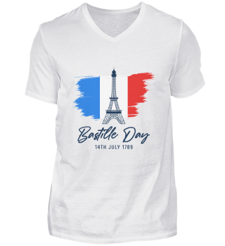 Paris Bastille Day Eiffel Tower Souvenir French Flag