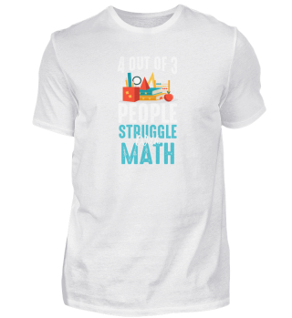 4 von 3 Menschen kämpfen mit Mathe