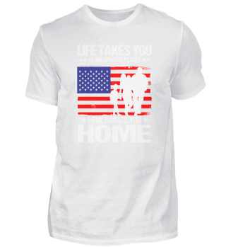 Love Brings You Home - Veterans Day Gift for Home Coming Veteran-f706