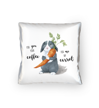 Bunny with carrot | Rabbit Coffee